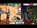 Catching Lobs In NBA 2K20 MyPark MOBILE With A Controller!!