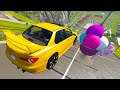 High Speed Car Crashes Into Ice Cream Coupe - BeamNG drive