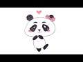 How to draw cute easy panda #draw #art