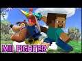 Minecraft Steve Mii Sword Fighter Costume in Super Smash Bros. Ultimate! (Mods)