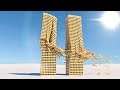 Realistic Tower Destruction - PacMan Plays with Keva Planks