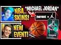 Streamers React to *NEW* "Michael Jordan X Fortnite" EVENT!!! NEW NBA SKINS COMING!