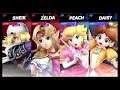 Super Smash Bros Ultimate Amiibo Fights – Request #16369 Sheik & Zelda vs Peach & Daisy