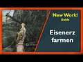 Eisenerz finden + Farmspot Windkreis [Guide] - New World [Deutsch/German]