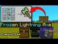 How to create a Frozen Lightning Axe in Minecraft using Command Block Trick