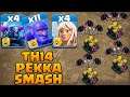 Pekka Bowler Attack With Healer ! 4 Pekka + 11 Bowler + 4 Healer Th14 Attack Strategy Clash Of Clans