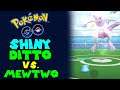 SHINY DITTO vs MEWTWO in Pokemon Go Kanto Tour