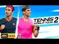 TENNIS WORLD TOUR 2 - Rafael Nadal vs. Roger Federer | PS5 | 4K HDR 60FPS