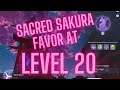 Benefits at Sacred Sakura Favor Level 20