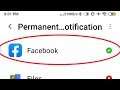 Facebook Permanent Notification On & Off Permission in Android