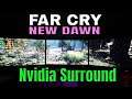 Far Cry New Dawn on Nvidia Surround Triple Monitor Setup (5760 X 1080p) with Nvidia GTX 1070 SLI