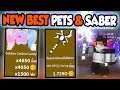 GETTING NEW BEST SABER & PETS!! | - Roblox Saber Simulator