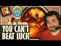 IN BGs YOU CAN NEVER BEAT LUCK! - Hearthstone Battlegrounds