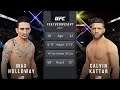 Max Holloway Vs. Calvin Kattar : UFC 4 Gameplay (Legendary Difficulty) (AI Vs AI) (PS4) (Patch 5)