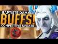 Overwatch: Baptiste Damage BUFF! - Competitive Mode Update
