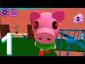 Piggy Neighbor Family Escape Obby House 3D - Level 16 17 18 - Android Gameplay Walkthrough Part 1 HD