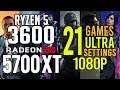 Ryzen 5 3600 + RX 5700 XT in 21 games ultra settings 1080p benchmarks!