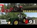 Siew Słonecznika Sprzedaż wełny Późna wiosna Seasons Farming Simulator 19 gameplay pl #91