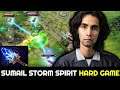 SUMAIL Mid Storm Spirit — Hard Game vs Full Slotted Troll Warlord 7.28 Dota 2
