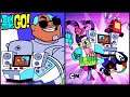 Teen Titans Go Jump Jousts - Cyborg vs Robin, Jinx, Raven, Beast Boy, Pain Bot (CN Games)