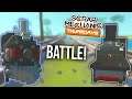 TRAINS with WEAPONS on for BATTLE  - Scrap Mechanic Thursdays