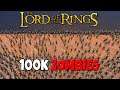 All Lord of the Rings Armies vs 100k ZOMBIES! - Ultimate Epic Battle Simulator: LotR Mod