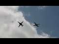 B-1B Lancer and B-2 Bomber Perform Flyovers