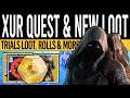 Destiny 2 | XUR'S EXOTICS & STAT ROLLS! Trials Canceled, Cipher Quest & Inventory | 5th March