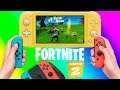 Fortnite Chapter 2 Nintendo Switch Lite Gameplay With Joy Cons - why Easy Battle #1 Victory Royale?
