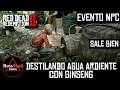 Red Dead Redemption 2 - Destilando Agua Ardiente con Ginseng - Sale Bien - Evento NPC