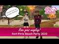 Rose goes mingling; Fort Pinta Beach Party 2020