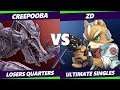 S@X 343 Losers Quarters - Creepooba (Ridley) Vs. ZD (Fox) Smash Ultimate - SSBU