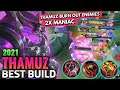 2x Maniac!! Thamuz Best Build 2021 | Top 1 Global Thamuz Build - MLBB