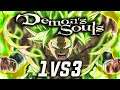 Demon's Souls Remake - 1vs3 Gank Spank