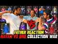 Father Voting Reaction on Nayan Vs Small Brother Collection Battle 😱 6-6 All - Garena Free Fire