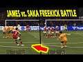 FIFA 21: Schönes Freistoß TOR in JAMES vs. SAKA Freekick Challenge vs. Bruder! - Ultimate Team