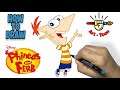 How to draw Phineas from Phineas and Ferb step by step easy
