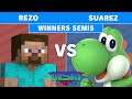 MSM Online 44 - Rezo (Minecraft Steve) Vs. Suarez (Yoshi) - Winners Semis