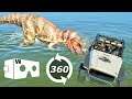 360 Video VR JURASSIC WORLD Evolution DINOSAURS Car Attack Virtual Reality Experience 4K #360video