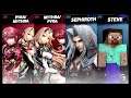 Super Smash Bros Ultimate Amiibo Fights  – Pyra & Mythra #175 Pyra & Mythra vs Sephiroth & Steve