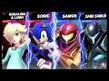 Super Smash Bros Ultimate Amiibo Fights – Request #17120 Rosalina & Sonic vs Samus & Dark Samus