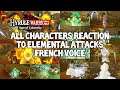 All Characters reaction to Elemental Attack (French Voice) Hyrule Warriors: Age of Calamity