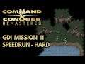 Command & Conquer Remastered Speedrun (Hard) - GDI Mission 11 - Code Name Delphi