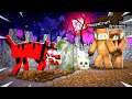 I Survived FIVE NIGHTS with SMILE DOG and GIRLFRIEND in Minecraft!