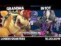 Grandma (Bowser) vs iN10T (Wolf) | Losers Quarters | Synthwave X #6