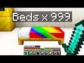 Minecraft Bedwars but you can spawn infinite beds...
