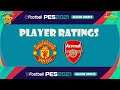 PES 2021 Player Ratings Manu & Arsenal #eFootballPES2021 ⚽