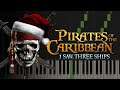 Pirates of the Caribbean x I Saw Three Ships | Piano Tutorial (POTC Christmas Mashup)