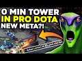 0 min tower taken FIRST TIME in PRO Dota 2 History - NEW Meta Strategy in 7.29