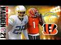 Chargers at Bengals - Madden Simulation NFL 2021| Director Live